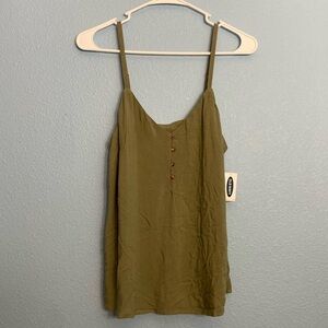 Old Navy Crop Cami Top - Olive Green